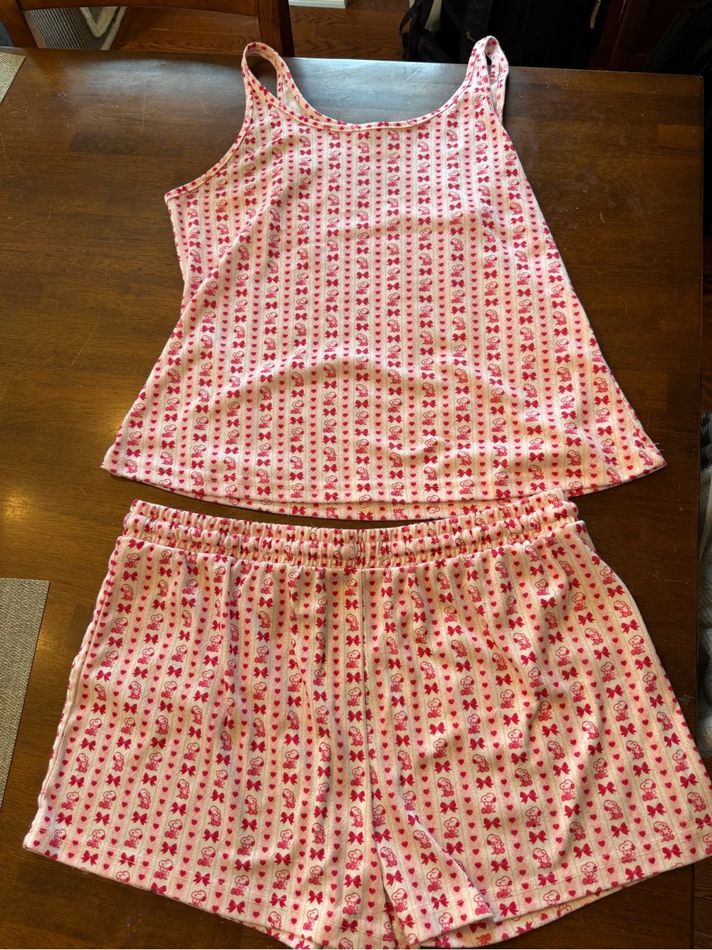 Munki Munki Peanut’s Pajama Set shorts and tank top